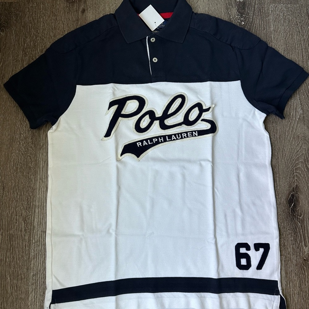 Polo Ralph Lauren “Polo Ralph Lauren 67” Script Custom Slim Fit Size M